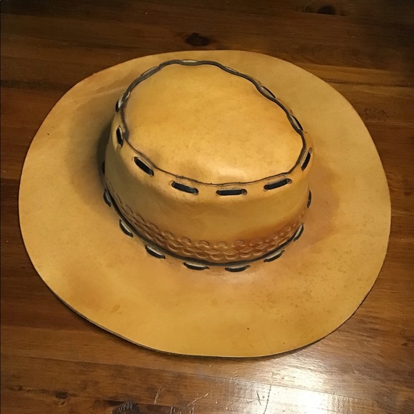 LEATHER COWBOY HAT - Picture 7 of 12